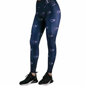 BASEBALLISM LOVE BASEBALL Womans Blue Leggings XS NWT